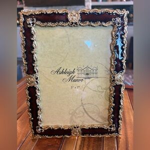 Ashleigh Manor Gold and Brown Ornate Picture Frame 5x7